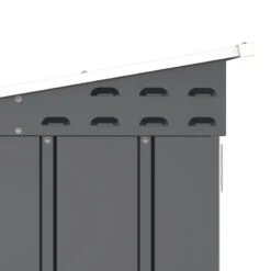 Abri à Vélos En Acier Anthracite Monopente 2,05m² + Kit D'ancrage - DURAMAX -Abri De Jardin abri a velos en acier anthracite monopente 205m kit d ancrage duramax 4