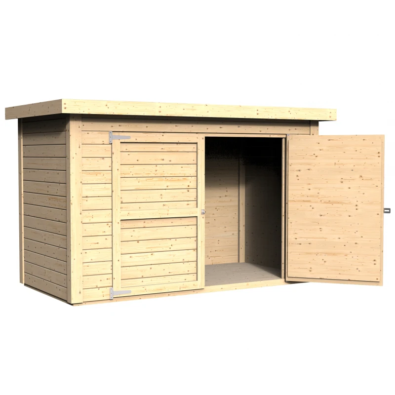 Abri à Vélos En Bois Naturel 2,10m² Cykel + Plancher – Baltic 3 Abri à Vélos En Bois Naturel 2,10m² Cykel + Plancher – Baltic