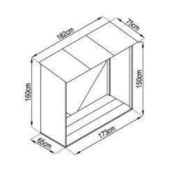 Abri Bûches En Métal 1,37m² Imitation Bois Vieilli -Abri De Jardin abri buches en metal 137m imitation bois vieilli 2