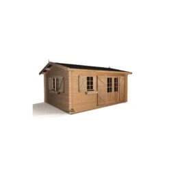 Abri De Jardin 19,82m² En Bois Brut 34mm ELISTA Forest Style
