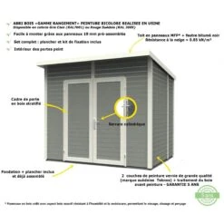 Abri De Jardin 4,31m² Skur 4 + Plancher Traité Anthracite Baltic 13 Abri De Jardin 4,31m² Skur 4 + Plancher Traité Anthracite Baltic -Abri De Jardin abri de jardin 431m skur 4 plancher traite anthracite baltic 5