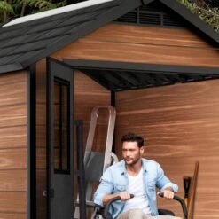 Abri De Jardin 5,12m² En Résine Imitation Bois Newton 757 - KETER 10 Abri De Jardin 5,12m² En Résine Imitation Bois Newton 757 - KETER -Abri De Jardin abri de jardin 512m en resine imitation bois newton 757 keter 2