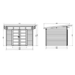 Abri De Jardin 7,2m² Verona En Bois Massif 28mm SOLID -Abri De Jardin abri de jardin 72m verona en bois massif 28mm solid 2