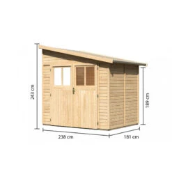 Abri De Jardin Adossé En Bois Certifié 4,18m² Bomlitz 2 - Karibu 10 Abri De Jardin Adossé En Bois Certifié 4,18m² Bomlitz 2 - Karibu -Abri De Jardin abri de jardin adosse en bois certifie 418m bomlitz 2 karibu 2