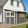 Abri De Jardin Adossé En Bois Gris Terre 8,27m² Bomlitz 4 - Karibu 1 Abri De Jardin Adossé En Bois Gris Terre 8,27m² Bomlitz 4 - Karibu -Abri De Jardin abri de jardin adosse en bois gris terre 827m bomlitz 4 karibu