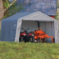 Abri De Jardin Démontable 13m² En Acier Et Polyéthylène Gris – Shelter Logic 11 Abri De Jardin Démontable 13m² En Acier Et Polyéthylène Gris – Shelter Logic -Abri De Jardin abri de jardin demontable 13m en acier et polyethylene gris shelter logic 3