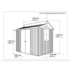 Abri De Jardin En Aluminium Gris Avec Puits De Lumière 4,33m² + Kit Fondation - DURAMAX 10 Abri De Jardin En Aluminium Gris Avec Puits De Lumière 4,33m² + Kit Fondation - DURAMAX -Abri De Jardin abri de jardin en aluminium gris avec puits de lumiere 433m kit fondation duramax 2