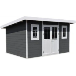 Abri De Jardin En Bois Composite 28mm Anthracite 12m² PREMIUM Toit Monopente - Woodlife Garden 10 Abri De Jardin En Bois Composite 28mm Anthracite 12m² PREMIUM Toit Monopente - Woodlife Garden -Abri De Jardin abri de jardin en bois composite 28mm anthracite 12m premium toit monopente woodlife garden 2