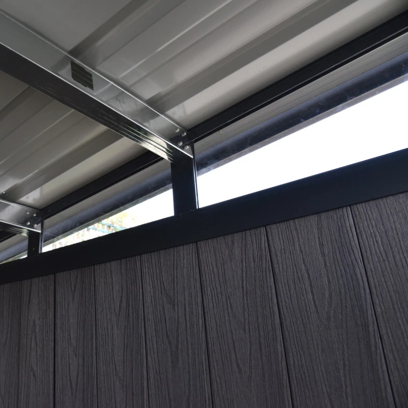 Abri De Jardin En Bois Composite 28mm Anthracite 8,09m² WINSTON Skylight - Woodlife Garden 8 Abri De Jardin En Bois Composite 28mm Anthracite 8,09m² WINSTON Skylight - Woodlife Garden – Image 6