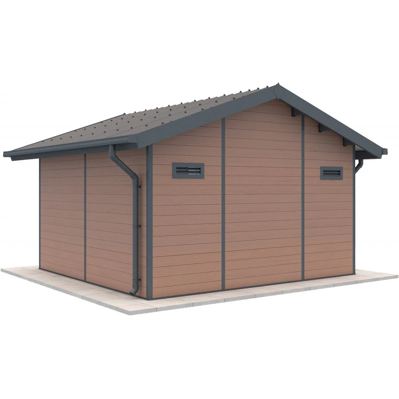 Abri De Jardin En Bois Composite 28mm Aspect Bois 14,75m² PREMIUM - Woodlife Garden 6 Abri De Jardin En Bois Composite 28mm Aspect Bois 14,75m² PREMIUM - Woodlife Garden – Image 4