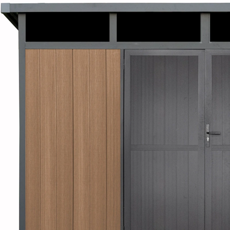 Abri De Jardin En Bois Composite 28mm Aspect Bois 8,09m² GORDON Skylight - Woodlife Garden 5 Abri De Jardin En Bois Composite 28mm Aspect Bois 8,09m² GORDON Skylight - Woodlife Garden – Image 3