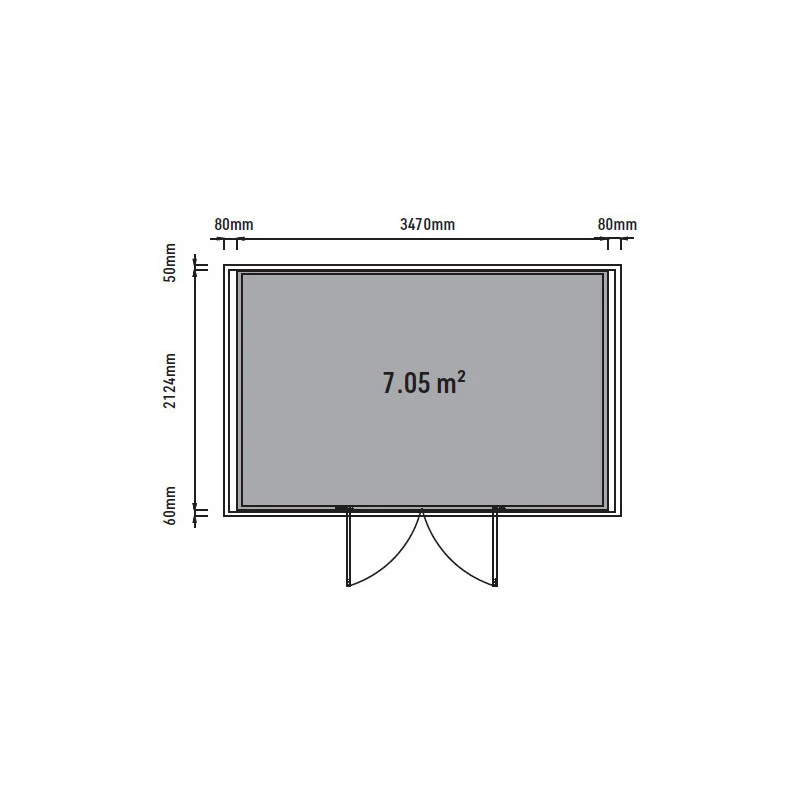 Abri De Jardin En Bois Composite 28mm Aspect Bois 8,09m² GORDON Skylight - Woodlife Garden 6 Abri De Jardin En Bois Composite 28mm Aspect Bois 8,09m² GORDON Skylight - Woodlife Garden – Image 4