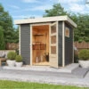 Abri De Jardin En Bois Gris Terre 4,62m² Freiburg 2 - Karibu 2 Abri De Jardin En Bois Gris Terre 4,62m² Freiburg 2 - Karibu -Abri De Jardin abri de jardin en bois gris terre 462m freiburg 2 karibu