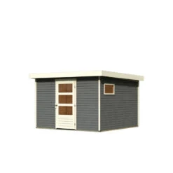 Abri De Jardin En Bois Gris Terre 9,24m² Freiburg 6 - Karibu -Abri De Jardin abri de jardin en bois gris terre 924m freiburg 6 karibu 2
