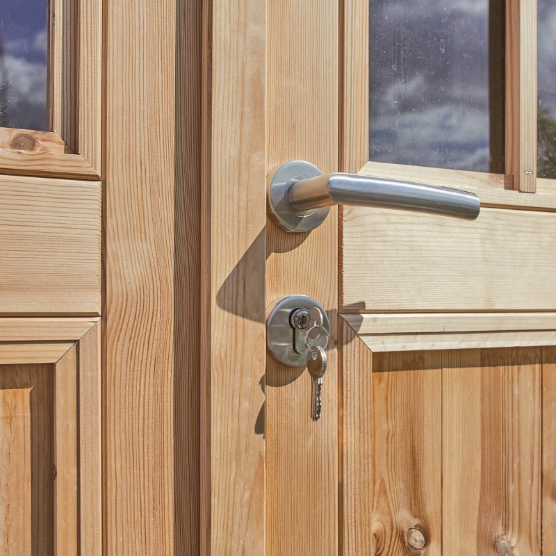 Abri De Jardin En Bois Massif 11m² SHELTY + – Madriers 28mm – Toiture En Acier – Forest Style 5 Abri De Jardin En Bois Massif 11m² SHELTY + – Madriers 28mm – Toiture En Acier – Forest Style – Image 3