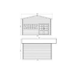 Abri De Jardin En Bois Massif 44mm - 19,2m² Jasmin + Mezzanine 8,68m² – Forest Style 9 Abri De Jardin En Bois Massif 44mm - 19,2m² Jasmin + Mezzanine 8,68m² – Forest Style -Abri De Jardin abri de jardin en bois massif 192m jasmin mezzanine 868m forest style 2
