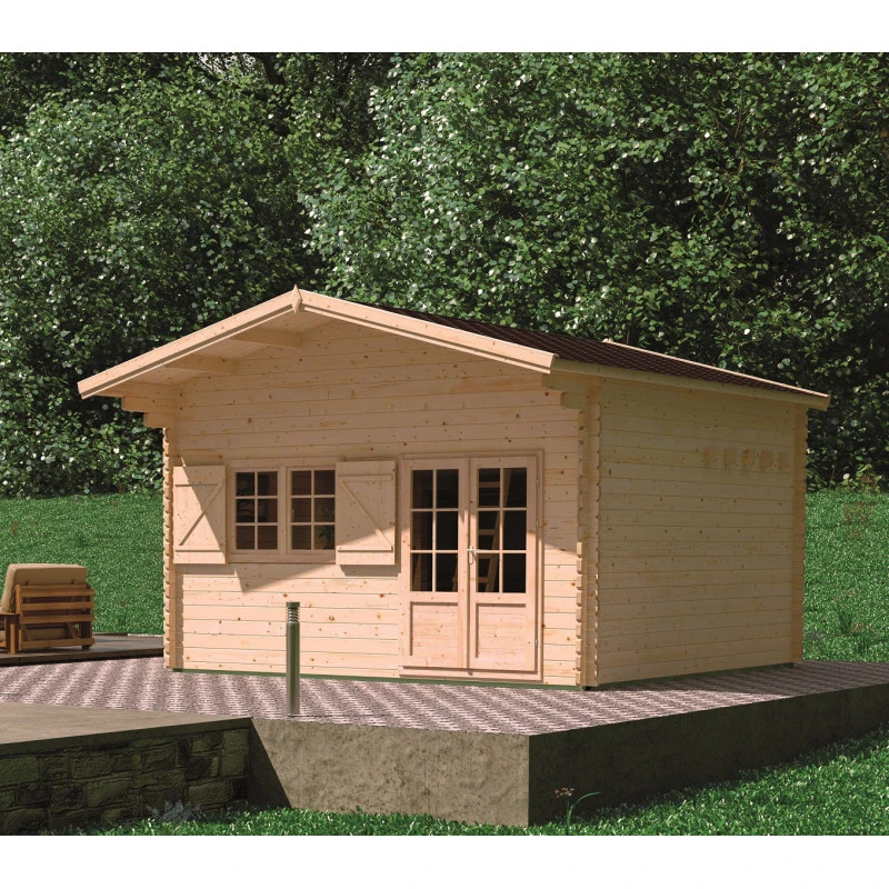 Abri De Jardin En Bois Massif 44mm - 19,2m² Jasmin + Mezzanine 8,68m² – Forest Style 3 Abri De Jardin En Bois Massif 44mm - 19,2m² Jasmin + Mezzanine 8,68m² – Forest Style