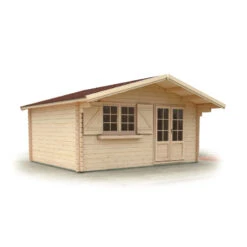 Abri De Jardin En Bois Massif 44mm - 19,82m² Lilac – Forest Style -Abri De Jardin abri de jardin en bois massif 1982m lilac forest style 2