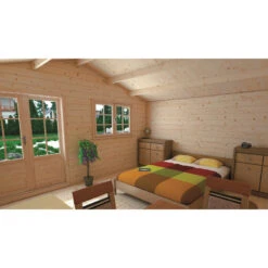 Abri De Jardin En Bois Massif 44mm - 19,82m² Lilac – Forest Style -Abri De Jardin abri de jardin en bois massif 1982m lilac forest style 3