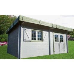 Abri De Jardin En Bois Massif 25,37m² – Madriers 42mm – Toiture En Bac Acier – Habrita -Abri De Jardin abri de jardin en bois massif 2537m madriers 42mm toiture en bac acier habrita 2