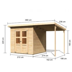 Abri De Jardin En Bois Massif 4,54m² Merseburg 4 + Appentis 169x194cm- Karibu 10 Abri De Jardin En Bois Massif 4,54m² Merseburg 4 + Appentis 169x194cm- Karibu -Abri De Jardin abri de jardin en bois massif 454m merseburg 4 appentis 169x194cm karibu 2