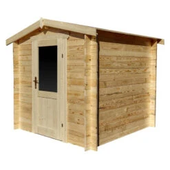 Abri De Jardin En Bois Massif 4m² PRIMO - Madriers 28mm Gardy Shelter -Abri De Jardin abri de jardin en bois massif 4m primo madriers 28mm gardy shelter 3