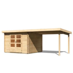Abri De Jardin En Bois Massif 8,82m² Bastrup 5 Avec Appentis 300cm – Karibu 10 Abri De Jardin En Bois Massif 8,82m² Bastrup 5 Avec Appentis 300cm – Karibu -Abri De Jardin abri de jardin en bois massif 882m bastrup 5 avec appentis 300cm woodfeeling 2