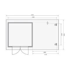 Abri De Jardin En Bois Massif Anthracite 8,82m² Bastrup 5 Avec Appentis 300cm – Karibu -Abri De Jardin abri de jardin en bois massif anthracite 882m bastrup 5 avec appentis 300cm woodfeeling 4