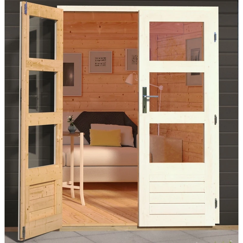 Abri De Jardin En Bois Massif Gris Terre 4,16m² Kandern 1 – WoodFeeling 7 Abri De Jardin En Bois Massif Gris Terre 4,16m² Kandern 1 – WoodFeeling – Image 5