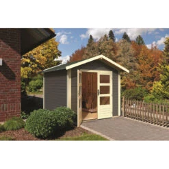 Abri De Jardin En Bois Massif Gris Terre 5,95m² Talkau 4 – Karibu 9 Abri De Jardin En Bois Massif Gris Terre 5,95m² Talkau 4 – Karibu -Abri De Jardin abri de jardin en bois massif gris terre 595m talkau 4 woodfeeling 1