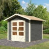 Abri De Jardin En Bois Massif Gris Terre 5,95m² Talkau 4 – Karibu -Abri De Jardin abri de jardin en bois massif gris terre 595m talkau 4 woodfeeling