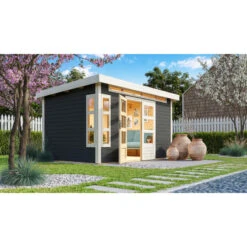 Abri De Jardin En Bois Massif Gris Terre 8,88m² Kastorf 7 – Karibu 9 Abri De Jardin En Bois Massif Gris Terre 8,88m² Kastorf 7 – Karibu -Abri De Jardin abri de jardin en bois massif gris terre 888m kastorf 7 karibu 1
