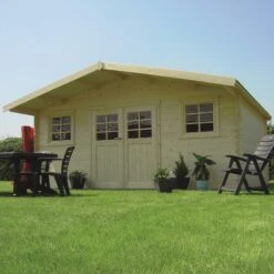 Abri De Jardin En Bois Traité Autoclave 28mm ZÜRICH Avec Double Porte 19,71m² - SOLID