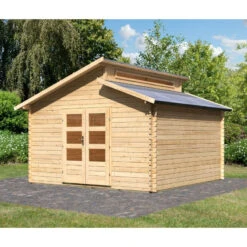 Abri De Jardin En Bois 14,98m² Avec Toit En Gradins - Värmland 2 - Karibu