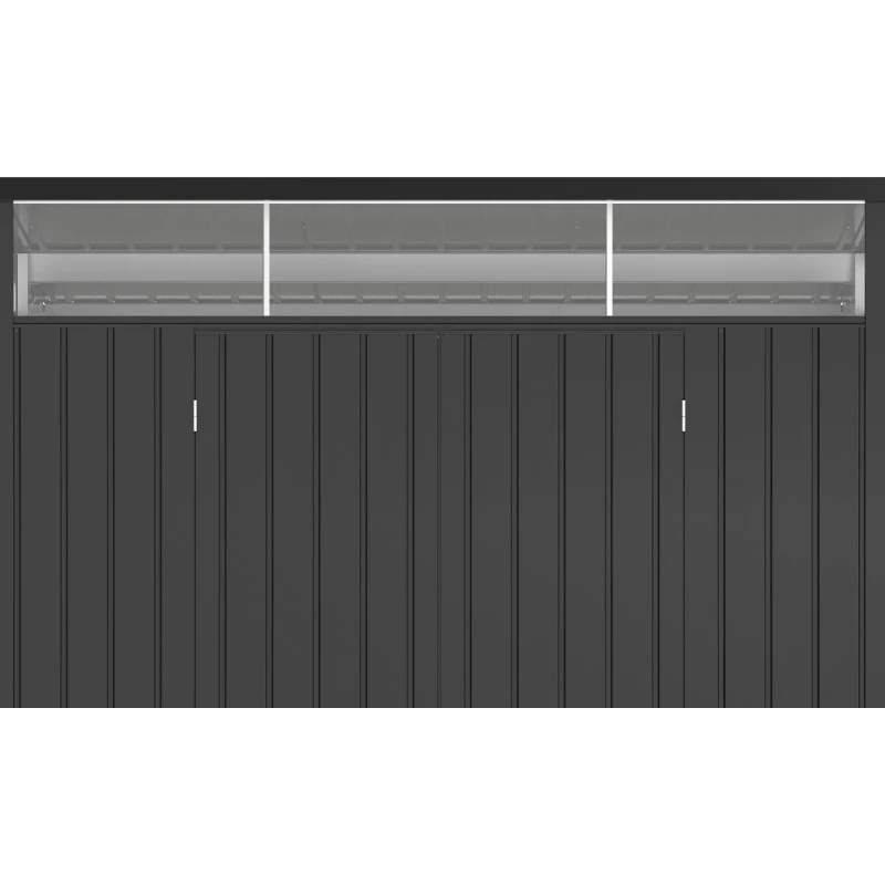 Abri De Jardin En Métal Anthracite 5,22m² + Kit D'ancrage + Kit De Fondation DURAMAX 5 Abri De Jardin En Métal Anthracite 5,22m² + Kit D'ancrage + Kit De Fondation DURAMAX – Image 3