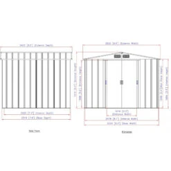 Abri De Jardin En Métal Anthracite 6,34m² - DURAMAX + Kit D'ancrage 11 Abri De Jardin En Métal Anthracite 6,34m² - DURAMAX + Kit D'ancrage -Abri De Jardin abri de jardin en metal anthracite 634m duramax kit d ancrage 3
