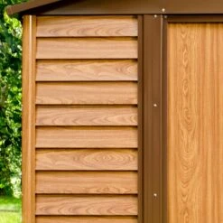 Abri De Jardin En Métal Aspect Bois 4,6m² + Kit D'ancrage - X-METAL 13 Abri De Jardin En Métal Aspect Bois 4,6m² + Kit D'ancrage - X-METAL -Abri De Jardin abri de jardin en metal aspect bois 46m kit d ancrage x metal 5