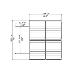 Abri De Jardin En Polycarbonate 2,65m² Skylight Deco - Palram - Canopia -Abri De Jardin abri de jardin en polycarbonate 265m skylight deco palram 3