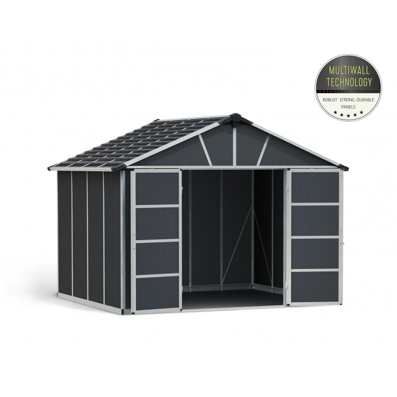 Abri De Jardin En Polycarbonate 7,9m² Avec Plancher YUKON - Palram - Canopia 4 Abri De Jardin En Polycarbonate 7,9m² Avec Plancher YUKON - Palram - Canopia – Image 2