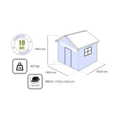 Abri De Jardin En Résine 2,5m² Premium 46 S + Plancher - Keter 11 Abri De Jardin En Résine 2,5m² Premium 46 S + Plancher - Keter -Abri De Jardin abri de jardin en resine 25m premium 46 s plancher keter 4