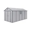Abri De Jardin En Résine Gris 11m² + Kit De Fondation - JOBU -Abri De Jardin abri de jardin en resine gris 11m kit de fondation jobu