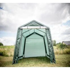 Abri De Jardin En Toile Renforcée Verte Toit 2 Pentes 9,30m² HABRITA -Abri De Jardin abri de jardin en toile renforcee verte toit 2 pentes 930m habrita 2