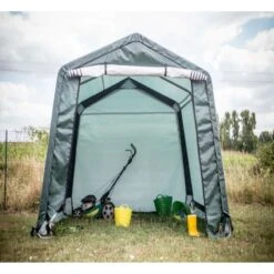 Abri De Jardin En Toile Renforcée Verte Toit 2 Pentes 9,30m² HABRITA -Abri De Jardin abri de jardin en toile renforcee verte toit 2 pentes 930m habrita 3