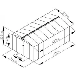Abri De Jardin Métal 13,51m² Imitation Bois Vieilli 9 Abri De Jardin Métal 13,51m² Imitation Bois Vieilli -Abri De Jardin abri de jardin metal 1351m imitation bois vieilli 2
