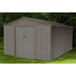 Abri De Jardin Métal 13,51m² Imitation Bois Vieilli