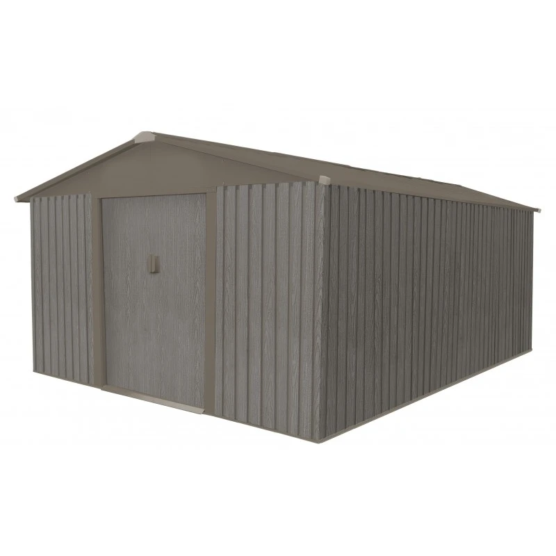 Abri De Jardin Métal 13,51m² Imitation Bois Vieilli 7 Abri De Jardin Métal 13,51m² Imitation Bois Vieilli – Image 5