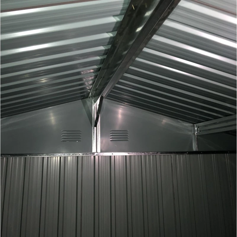 Abri De Jardin Métal 13,6m² WoodTouch Beige + Kit D'ancrage X-METAL 6 Abri De Jardin Métal 13,6m² WoodTouch Beige + Kit D'ancrage X-METAL – Image 4