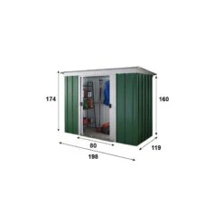 Abri De Jardin Métal 2,36m² + Kit D'ancrage Inclus - YARDMASTER -Abri De Jardin abri de jardin metal 236m kit d ancrage inclus yardmaster 3