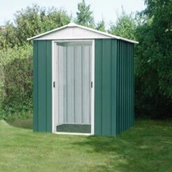 Abri De Jardin Métal Vert 2,77m² + Kit D'ancrage Inclus - YARDMASTER -Abri De Jardin abri de jardin metal vert 277m kit d ancrage inclus yardmaster 2