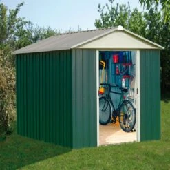 Abri De Jardin Métal Vert 2,77m² + Kit D'ancrage Inclus - YARDMASTER -Abri De Jardin abri de jardin metal vert 277m kit d ancrage inclus yardmaster 4
